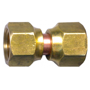 Fairview 34R-86 Brass Swivel Union 1/2" x 3/8" Flare Gas Fitting LP