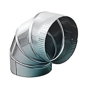 3" Adjustable 90 Degree Duct Elbow 26GA Galvanized HVAC Fitting MFG# 3-26-302