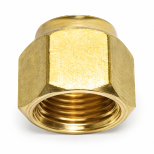 Fairview 40H-8 1/2" SAE 45° Forged Flare Nut Brass 15/16" Hex