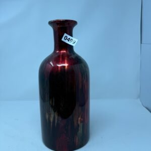 Red Modern Ceramic Vase, Boho Decorative Vases For Pampas Grass