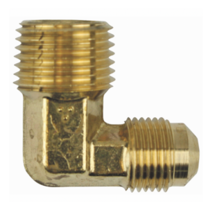 Fairview 49H-8E Brass Male Elbow 1/2" SAE Flare x 3/4" MNPT Gas Fitting