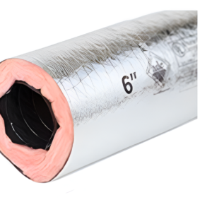 5" x 25' R8 Insulated Flex Duct HVAC Silver Gray Flex 4GF-8*5