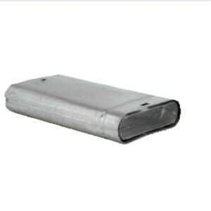 Metal-Fab 4"x60" Oval B-Vent Pipe Double Wall Gas Vent LP HVAC Galvanized