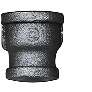 1-1/2 x 1-1/4 Black Reducing Coupling Pipe Fitting Malleable Iron NPT