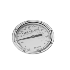 Rochester 5015S00480 8" Magnetel Dial Chamber Gauge 3–97% for LP Gas Tanks
