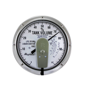 Rochester 5ANGS03044 R3D 8" Remote Ready Dial for LPG & NH3 Tanks – Black/White