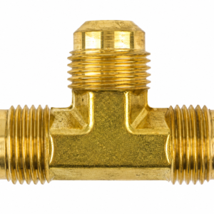 T2-10 Flare Tee 5/8 Brass Fitting LP Propane Natural Gas HVAC Plumbing Adapter