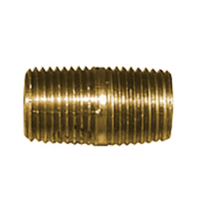 B&K 1/4" x 2" Brass Pipe Nipple NPT Threaded Fitting Air Water Gas HVAC