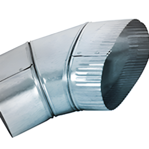 6" Flat Oval 45° Elbow Galvanized HVAC Duct Fitting 6-503-OF