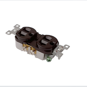 DiversiTech ED877 20A 2-Pole 3-Wire Duplex Receptacle 120V Brown Outlet 6E840