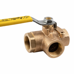 Apollo 70-604 3-Way Ball Valve 3/4" Bronze NPT Threaded 400 WOG Gas/Water