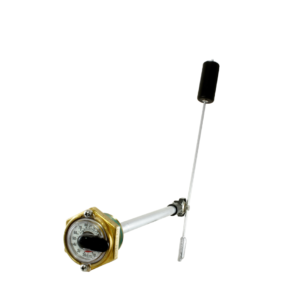 Rochester 7284-00035B 1-1/4" Brass Universal Propane Forklift Cylinder Gauge