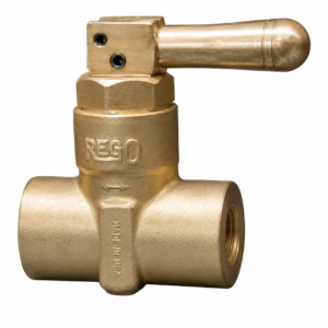REGO 7901T 1/4" FNPT Quick Acting Valve Female In/Out Propane LP Gas Shutoff