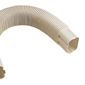 RectorSeal 86128 SlimDuct Flexible Elbow Ivory Line Set Cover Mini Split