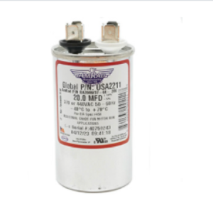 USA Made 7.5 MFD 370/440V Run Capacitor HVAC Motor AC Dual Oval GLOBAL