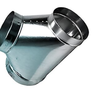 9x9x9 Galvanized HVAC Round Duct Tee EZ Flo 9" 26GA Duct Fitting