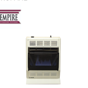 Empire BF10WLP 10,000 BTU Blue Flame Vent-Free Heater Propane Wall Mount T-Stat