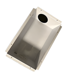 DBX1017FR Metal Dryer Vent Box 2x6 Wall 24 Ga Fire Rated White