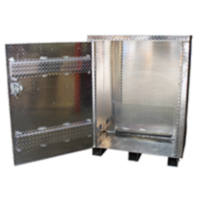 Metalcra DCAB-D1A-MOD Aluminum Diamond Plate Dispensing Cabinet 50"x40"x20"