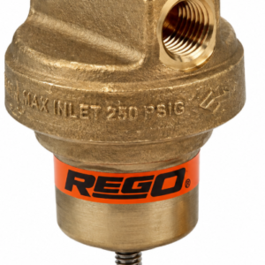 REGO ECL502-22 1/4" Brass Cryogenic Economizer 10-60 PSIG 22 PSI O2 Clean