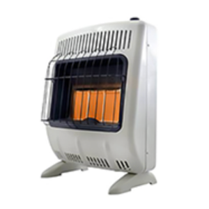 Enerco 20K BTU Vent-Free Radiant Heater F156051 | LP Gas Wall/Floor T-Stat Heat