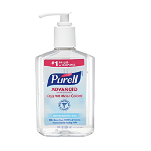 PURELL Advanced Hand Sanitizer Gel 8oz Pump Bottle Kills 99.9% of Germs