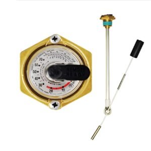 Vertical LP Cylinder Gauge 1" Threaded for 420# Tank | HA254JP Metal