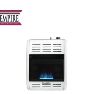 Empire HBW10TL 10,000 BTU Blue Flame Vent-Free Heater Propane Wall Mount T-Stat