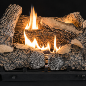 Empire HLS24R2 Kennesaw 24" Refractory Gas Fireplace Log Set 9-Piece