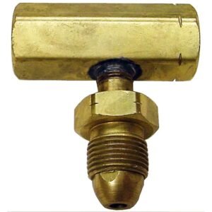 MEC ME1701B LP Gas Tee Block 2 Female POL x Male Hard Nose POL 7/8" Hex