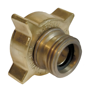 MEC ME611 2-1/4" Female ACME x 1-3/4" Male ACME Brass Propane Gas Adapter