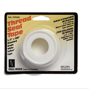 Mill-Rose 1/2"x520" White PTFE Thread Seal Tape Teflon Pipe Wrap MFG# 70200 REM#