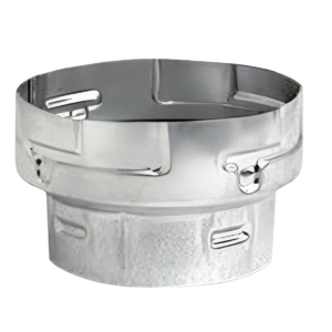 Metal-Fab 3" x 6" B-Vent Pipe Increaser Adapter Double Wall Galvanized