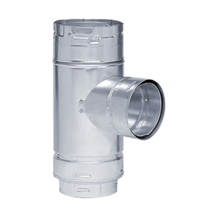 Metal-Fab 4X4X3 Swivel Tee 4M4ST3 B-Vent Fitting 360° LP Gas HVAC Pipe Adapter