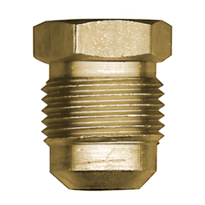 1/2" Brass Flare Plug – Holyoke MFG# 57-8 Gas Fitting LP Propane Natural Gas