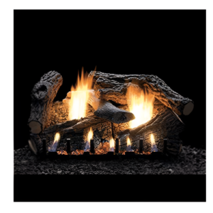 Empire 18" Super Sassafras Refractory Log Set 7pc LP NG Burner Use MFG# LS-18RSS