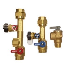 Rinnai MIVK-T-LW Female IPS Piping Kit w/ Relief Valve – Brass, Lead-Free