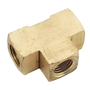 1/4" Yellow Brass Tee Fitting LP Gas Air Line Connector HOLYOKE MFG# W101-4