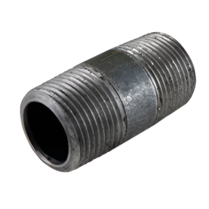 Capitol Black Pipe Nipple 3/8" x 2" Extra Heavy Welded Steel Gas Fitting