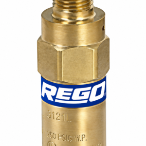 REGO PRV9434TP350P 1/2" Brass Cryogenic Relief Valve 350 PSI PTFE O2 Clean