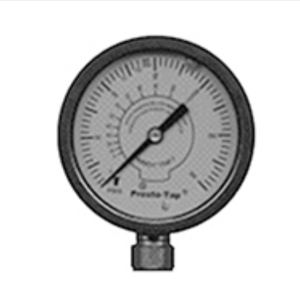 Presto-Tap PT6800 Pressure Gauge 0–300 PSI LP/NG Test Gauge 1/4" NPT