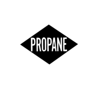 PROPANE Diamond Placard Decal 4.5x3 Reflective Black DOT NFPA