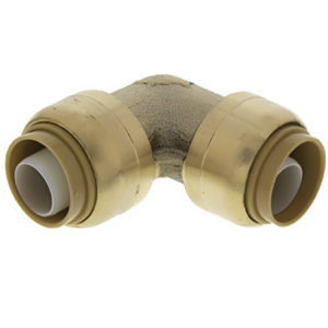 Cash Acme 1/2" x 1/2" Brass Push Fit 90° Elbow Fitting | PEX CPVC Copper Pipe