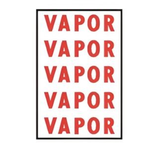 Douglas Vapor Decal Sheet 4"x1" Vinyl Sticker 5-Pack – LP/NG Tank Marking