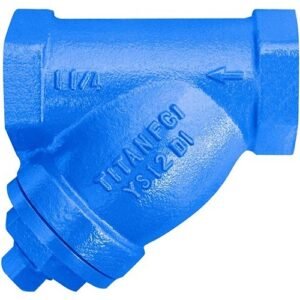 Titan YS12DI-114 1-1/4" NPT Ductile Iron Y-Strainer 20 Mesh SS 640 PSI